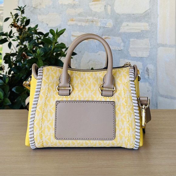 Michael Kors Travel Carine XS Crossbody Daffodil/ Top Zip Card Case Wallet Multi - Picture 4 of 12